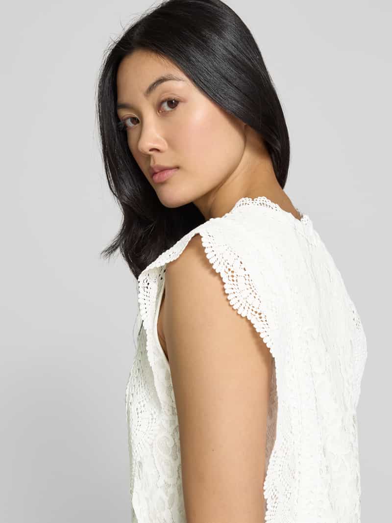 s.Oliver BLACK LABEL Regular fit blouse van kant