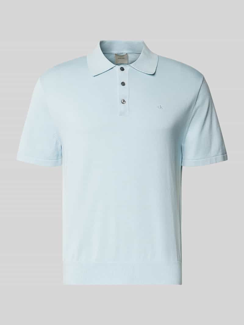 CK Calvin Klein Regular fit poloshirt met logostitching model 'SUPIMA'
