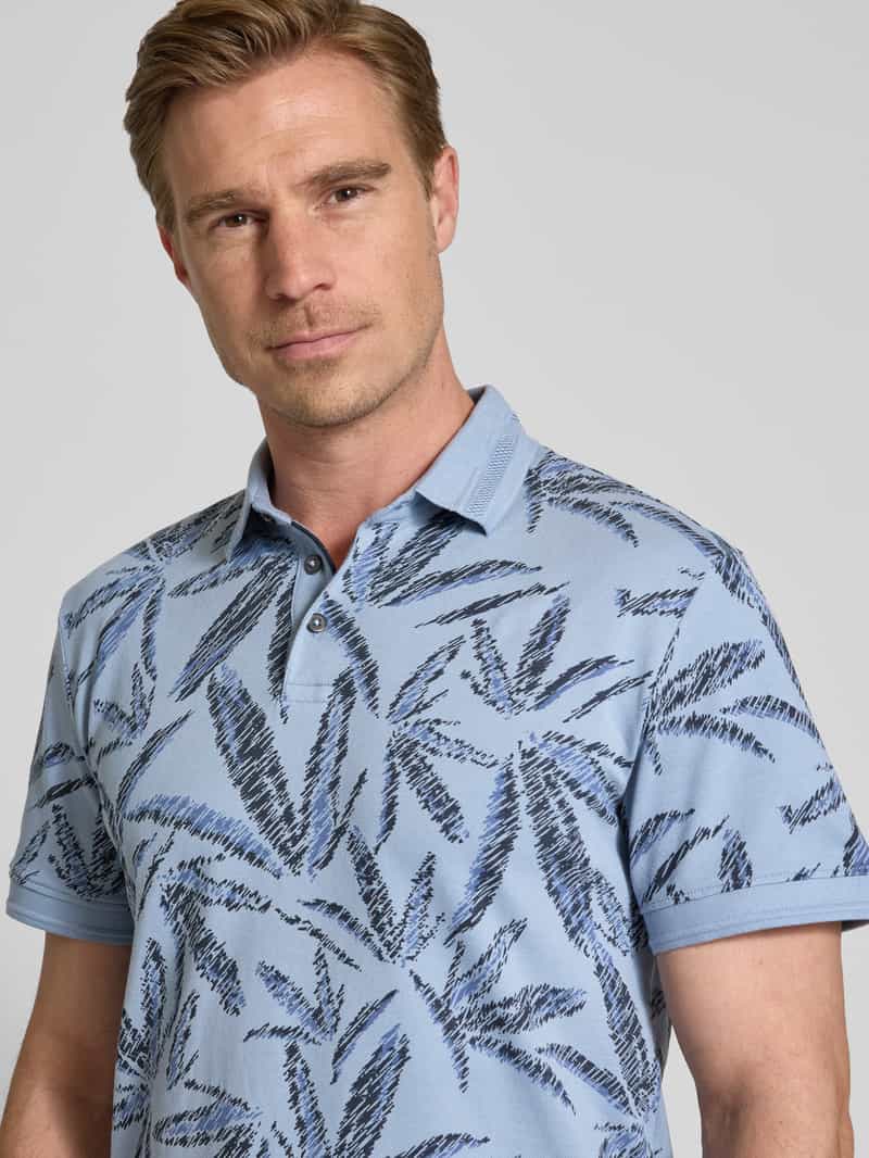Tom Tailor Regular fit poloshirt van een mix van katoen en elastaan