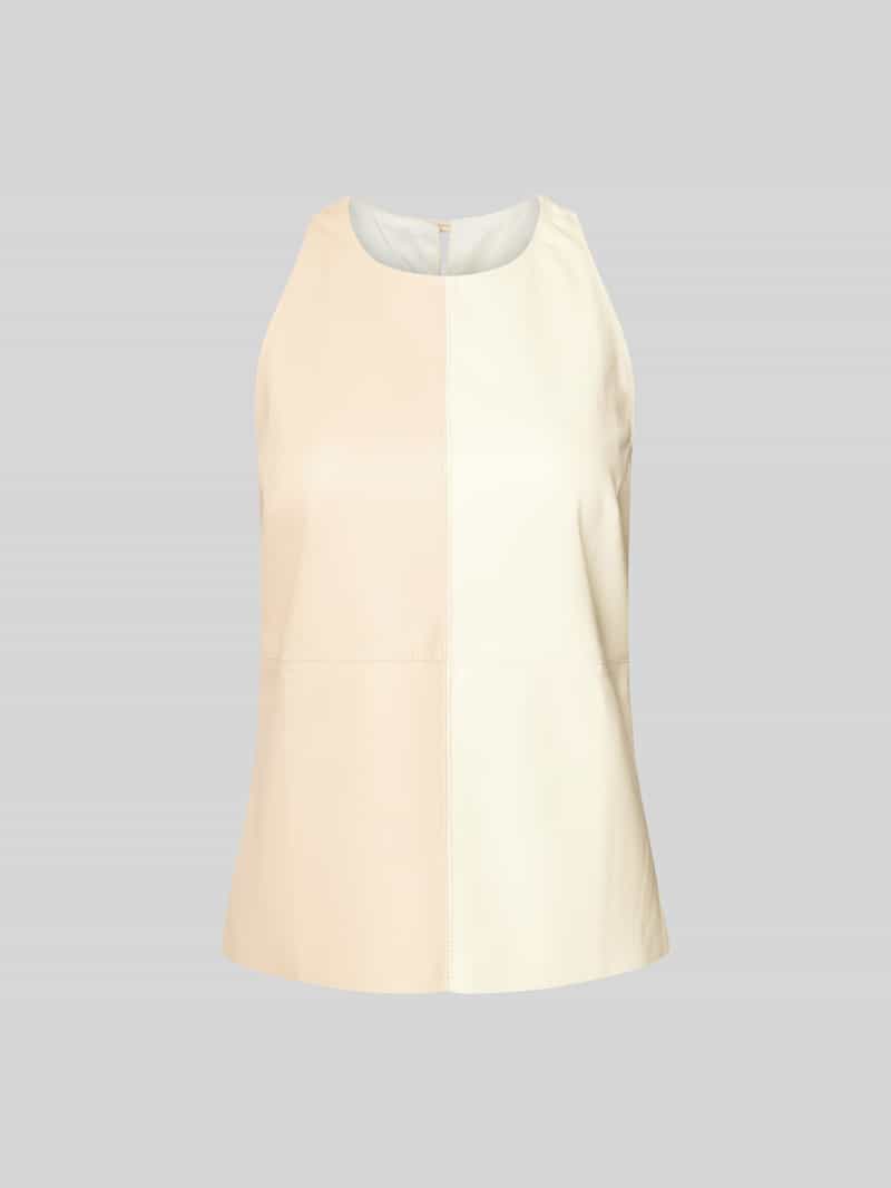 Top in two-tone-uitvoering