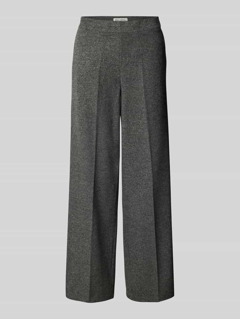 Marc O'Polo Wide leg pantalon van katoenmix