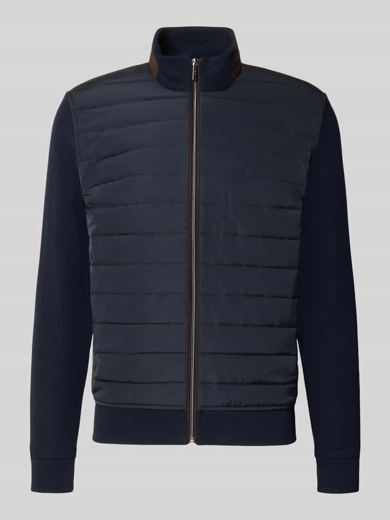 Sweatjack met opstaande kraag en ritssluiting