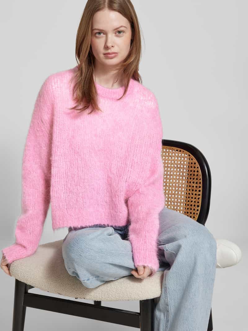 American vintage Gebreide pullover met ribboorden model 'BYMI'