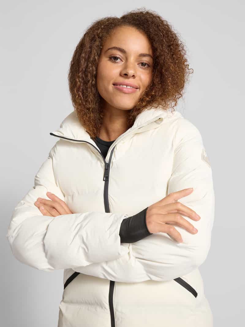 Superdry Regular fit lange jas in doorgestikte look model 'City'