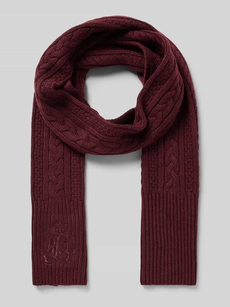 Lauren Ralph Lauren Sjaal met wol en kabelpatroon