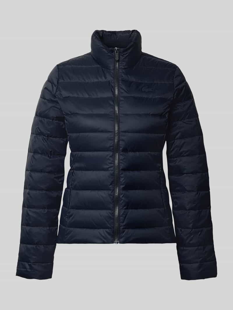 Lacoste Slim fit gewatteerd jack met logodetail