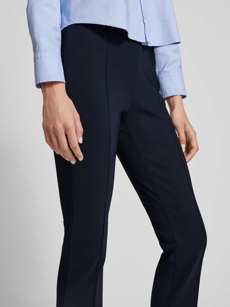 RAFFAELLO ROSSI Bootcut stoffen broek met vaste persplooien model 'MACY'