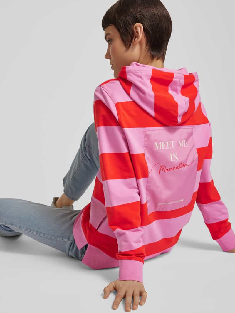 Smith and Soul Hoodie met streepmotief