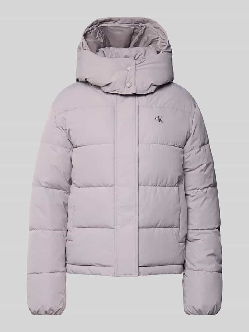 Calvin Klein Jeans Gewatteerd jack met logo en steekzakken