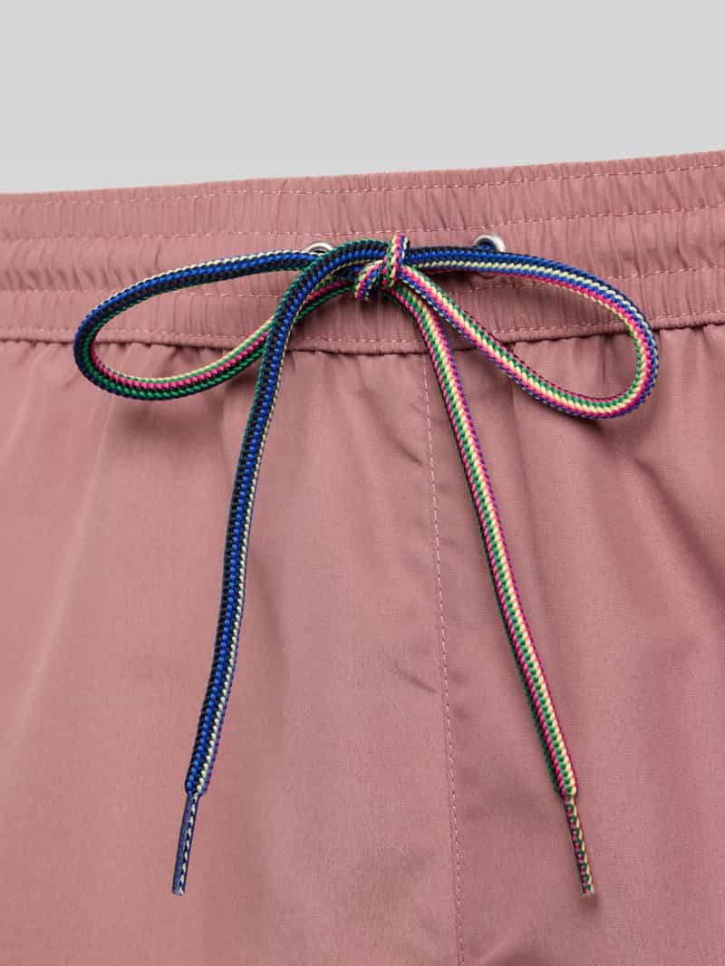Paul Smith Zwembroek met labelpatch model 'ZEBRA'