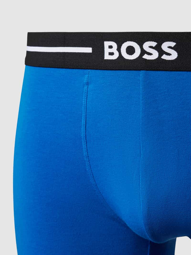 Boss Boxershort met elastische band met label in een set van 3 stuks model 'Bold'