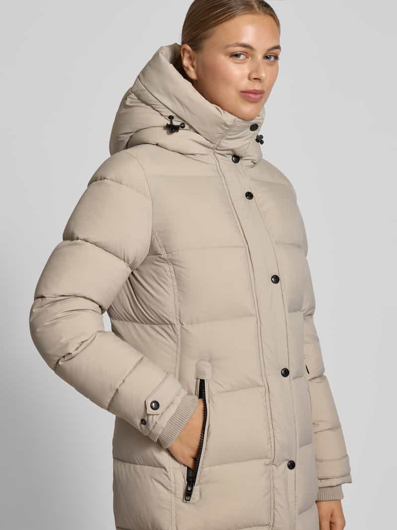 ROCKANDBLUE Gewatteerde lange jas met capuchon model 'Falcon'