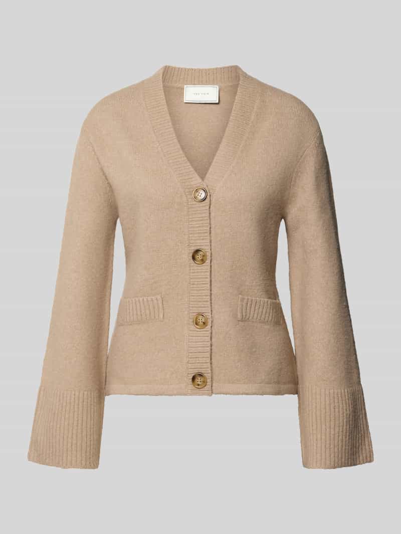 NEO NOIR Gebreid jack met v-hals model 'Pixie'