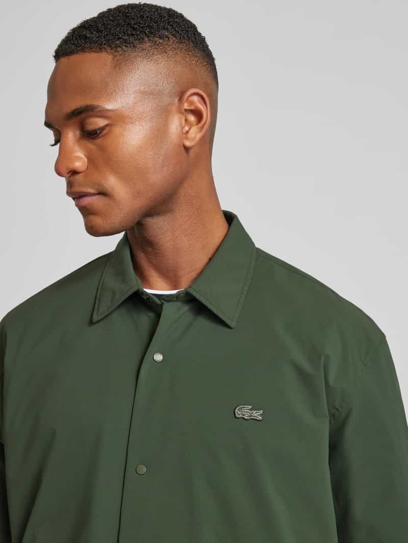 Lacoste Vrijetijdsoverhemd met labeldetail