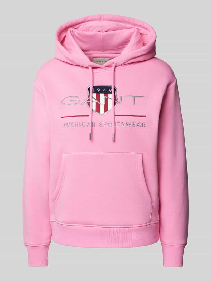 Gant Hoodie met labelstitching