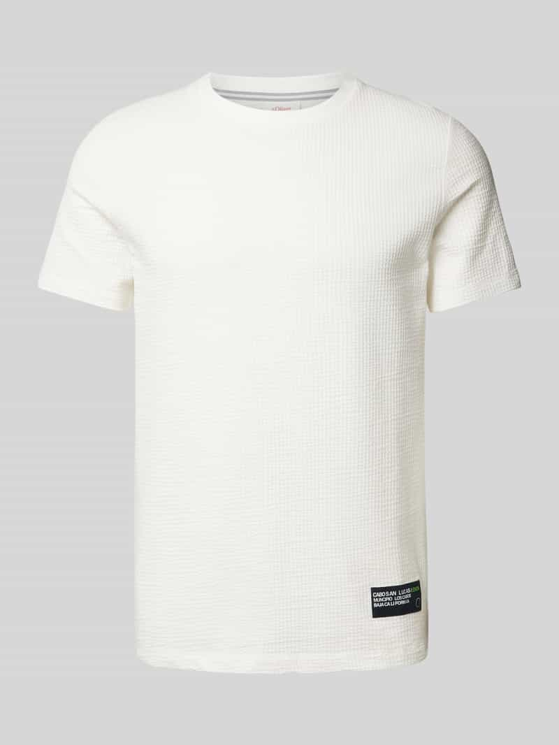 S.Oliver RED LABEL T-shirt met structuurmotief