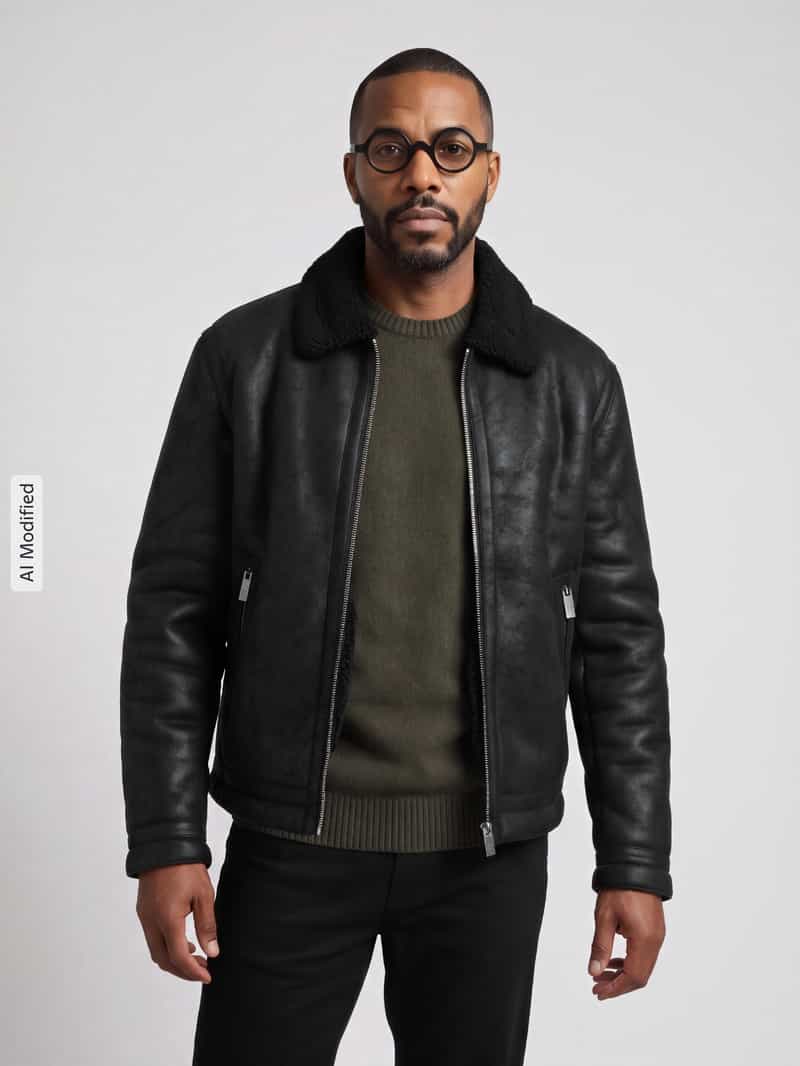 Jake*s Studio Men Bomberjack met teddy kraag model 'HARDY'