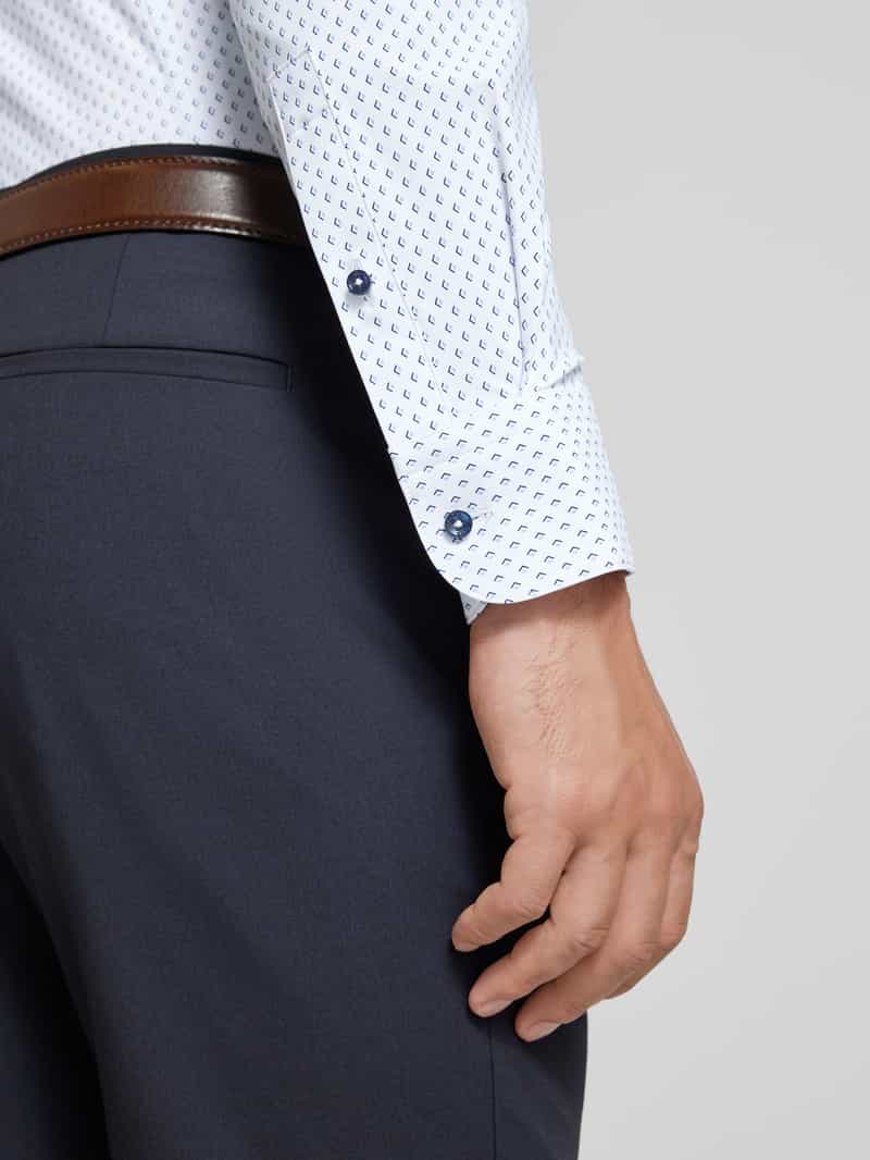 Boss Slim fit zakelijk overhemd met kentkraag