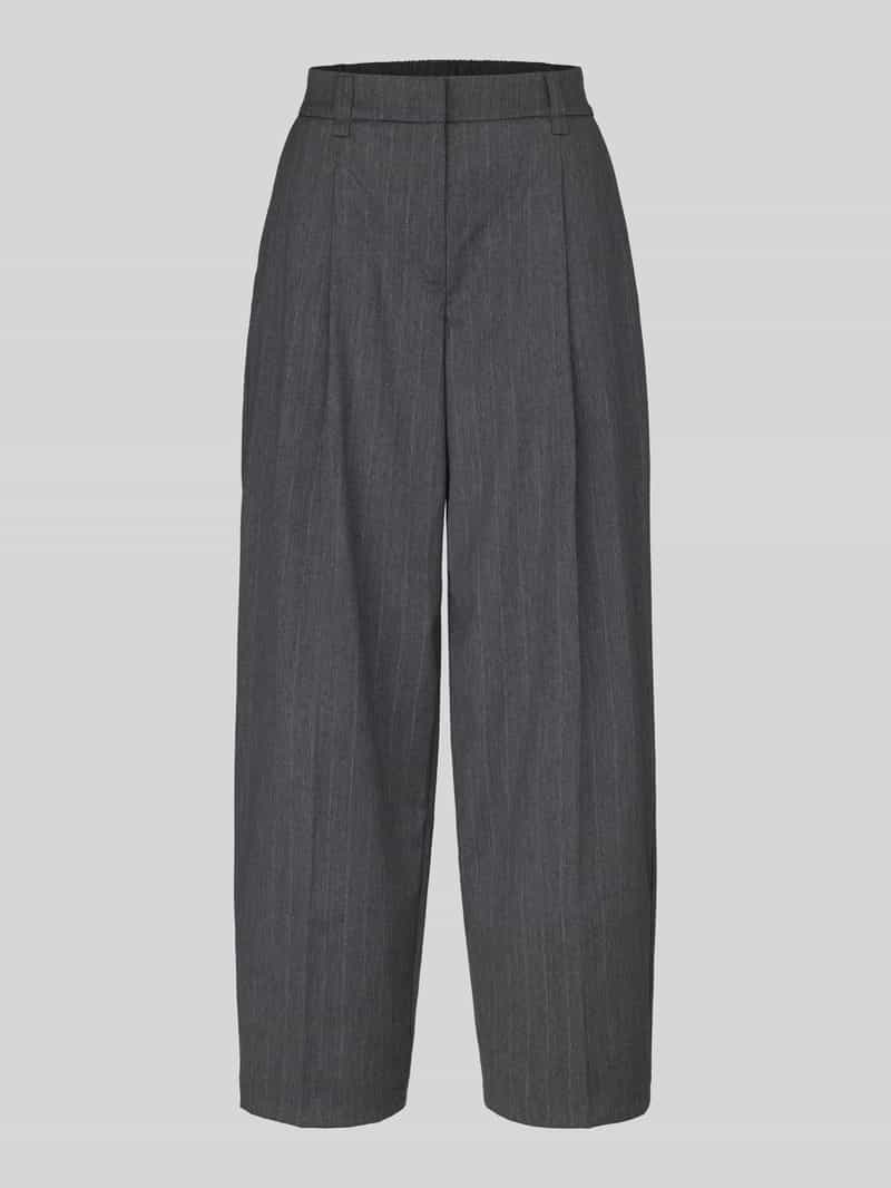 Regular fit recht broek met viscosemodel model 'Moira Bloom'