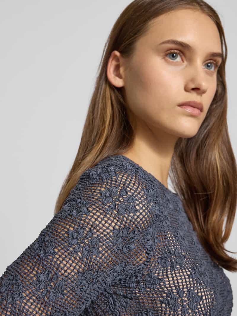 Only Slim fit shirt met lange mouwen van katoenmix model 'LOLA'