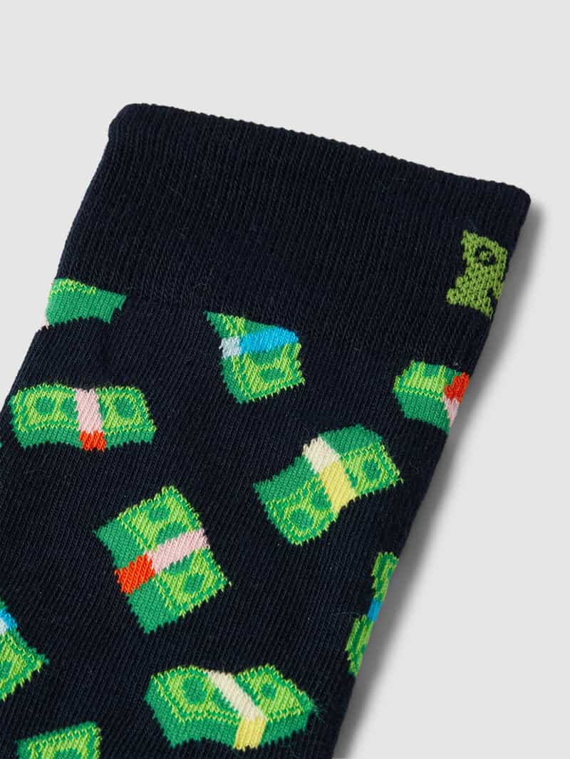 Happy Socks Sokken met all-over motief model 'Money'