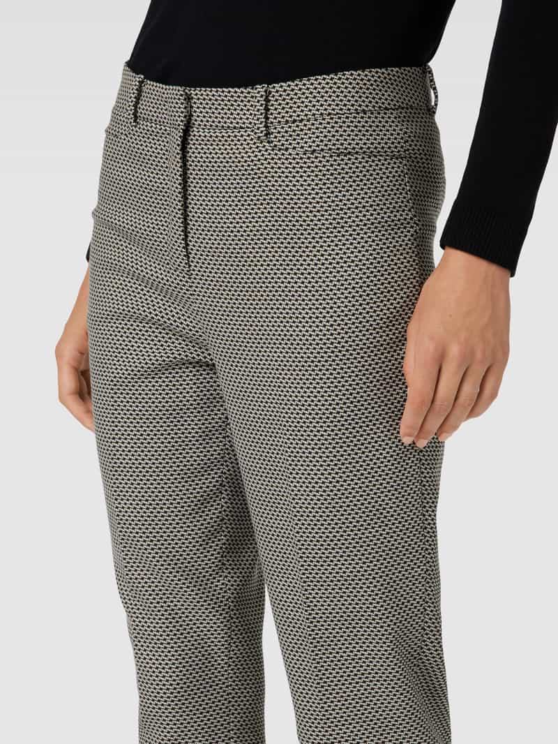 MORE & MORE Stoffen broek met all-over motief