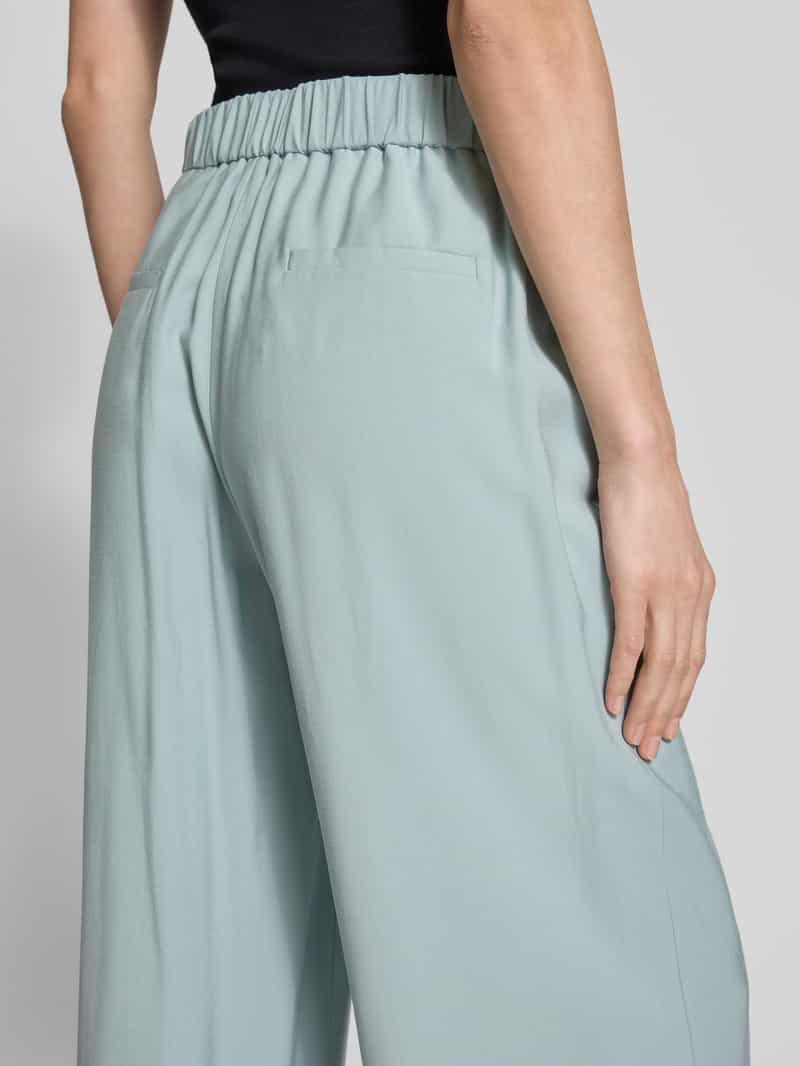 Jake*s Collection Stoffen broek van viscosemix met elastische band