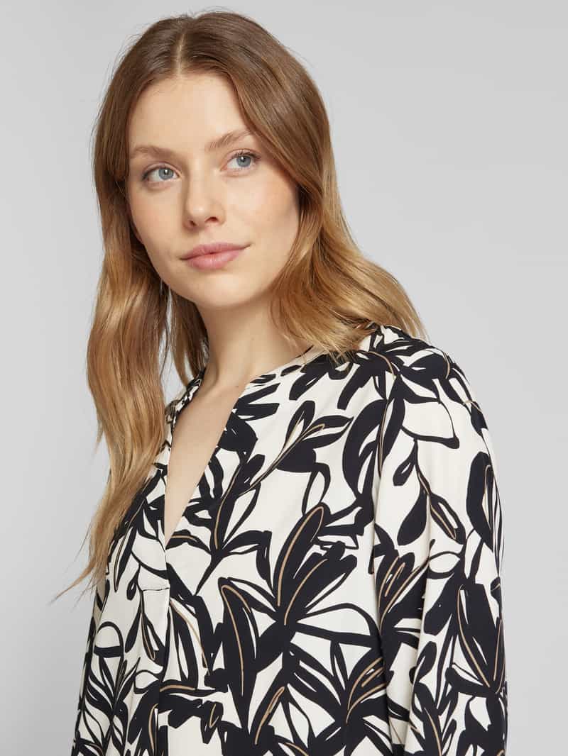 s.Oliver BLACK LABEL Loose fit tuniek van pure viscose met grafisch motief