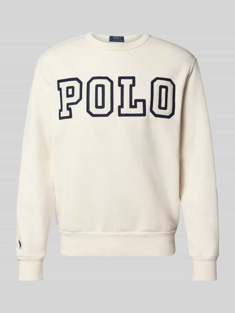 Polo Ralph Lauren Sweatshirt met labelstitching en ronde hals