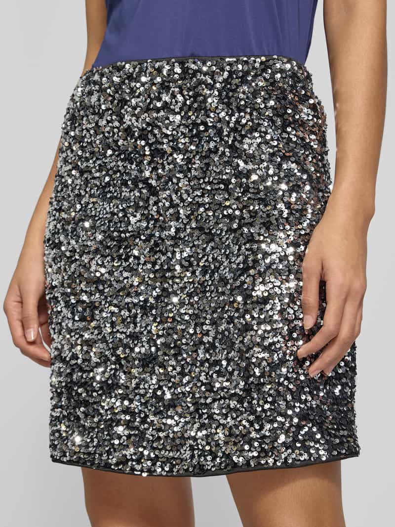 FREE QUENT Minirok met pailletten model 'LUNE'