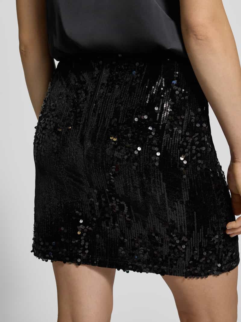 FREE QUENT Minirok met all-over pailletten model 'Doffi'