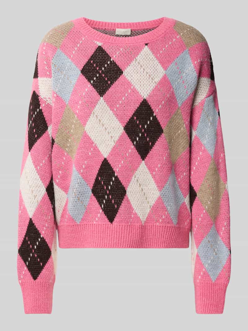 Milano italy Gebreide pullover in all-over look