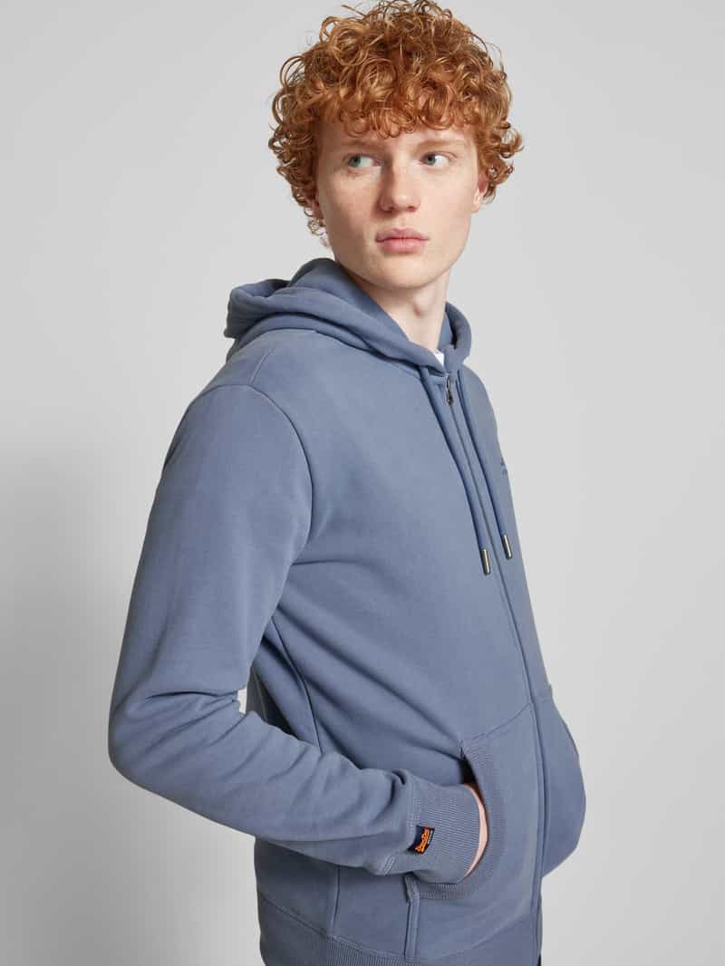 Superdry Sweatjack met labelstitching
