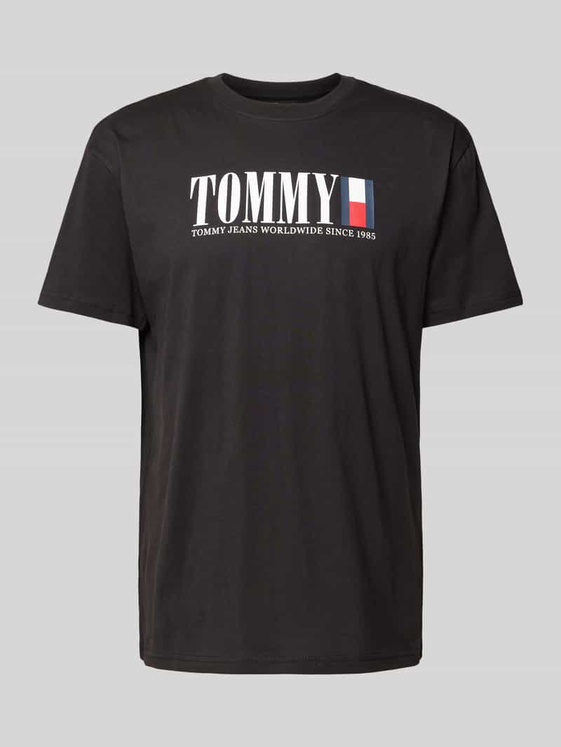 Tommy Jeans T-shirt met labelprint