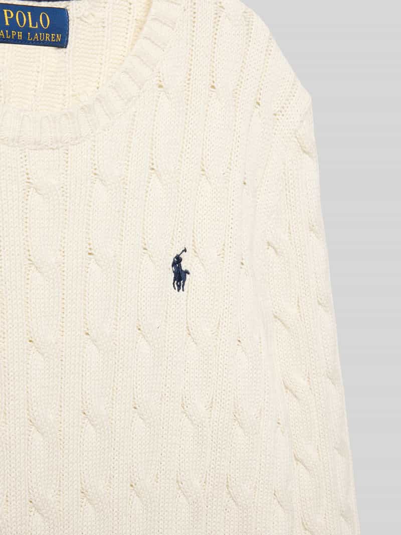 Polo Ralph Lauren Teens Gebreide pullover met ribboorden