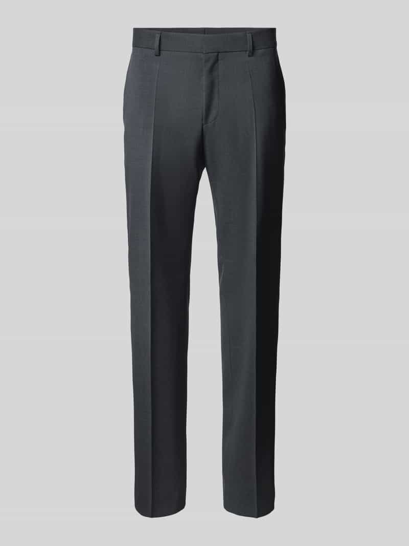 Boss Regular fit pantalon met persplooien model 'Lenon'
