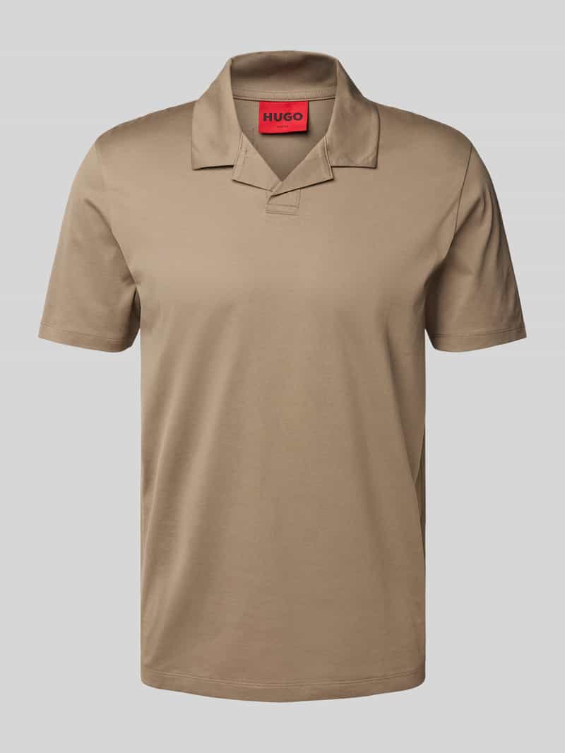 HUGO Poloshirt met V-hals model 'Dimerspolo'