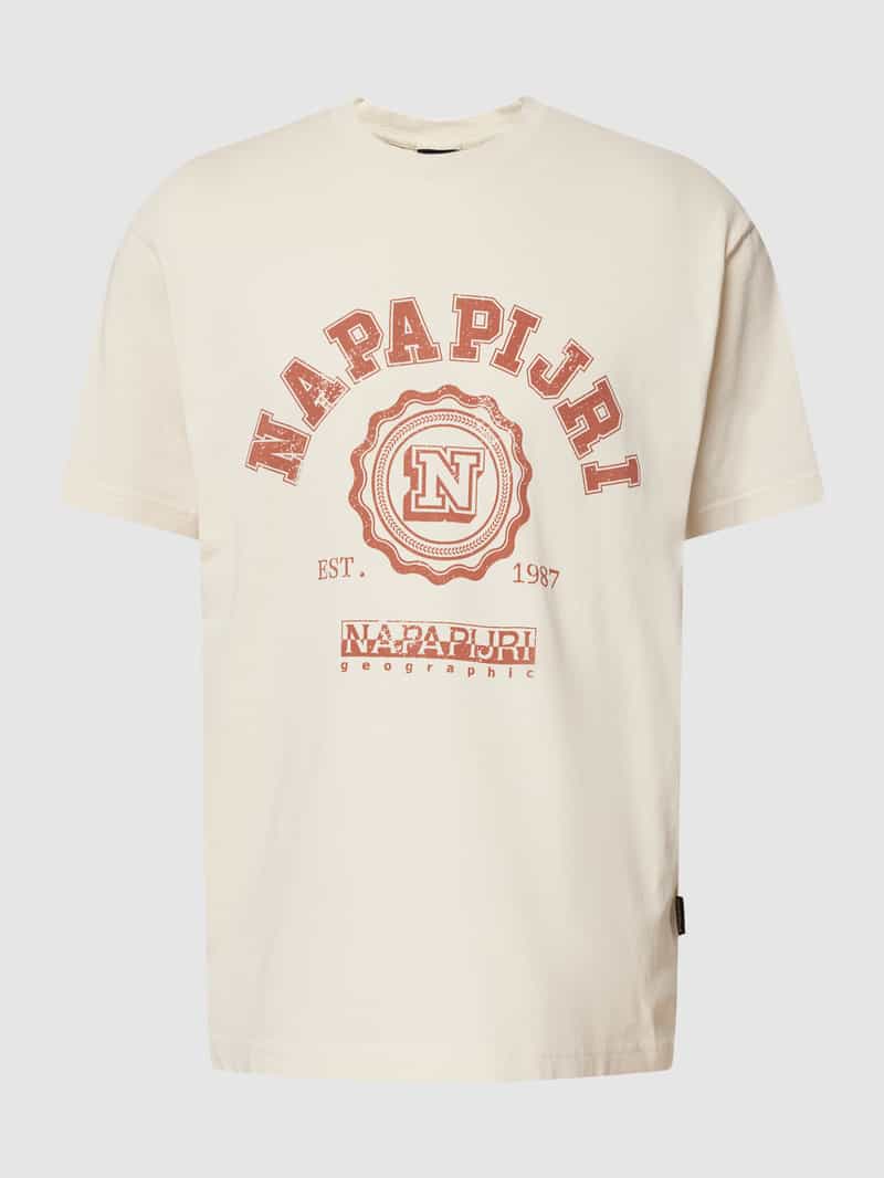 Napapijri T-shirt met motiefprint model 'QUITO'