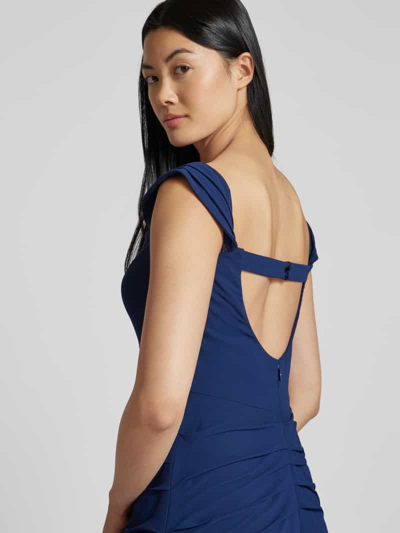 Vera Wang Bride Avondjurk met plissévouwen model 'CREOLE'