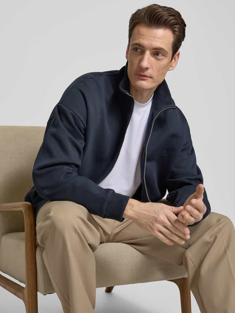 drykorn Sweatjack met motiefstitching model 'MAKKANO'