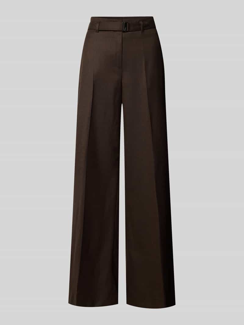 RAFFAELLO ROSSI Straight fit bandplooibroek met riem