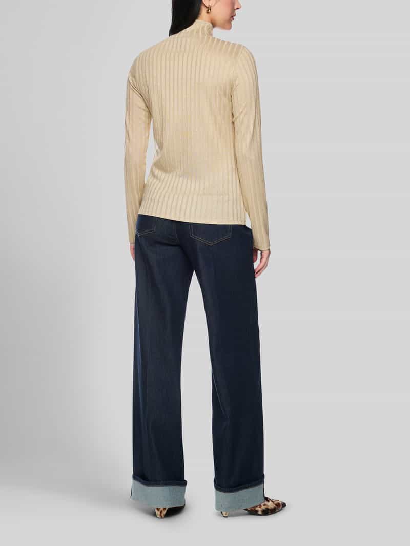 Marc Cain Shirt met lange mouwen met col