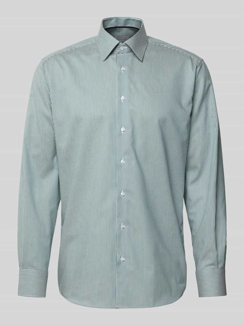 Eterna Modern fit zakelijk overhemd van katoen met kentkraag