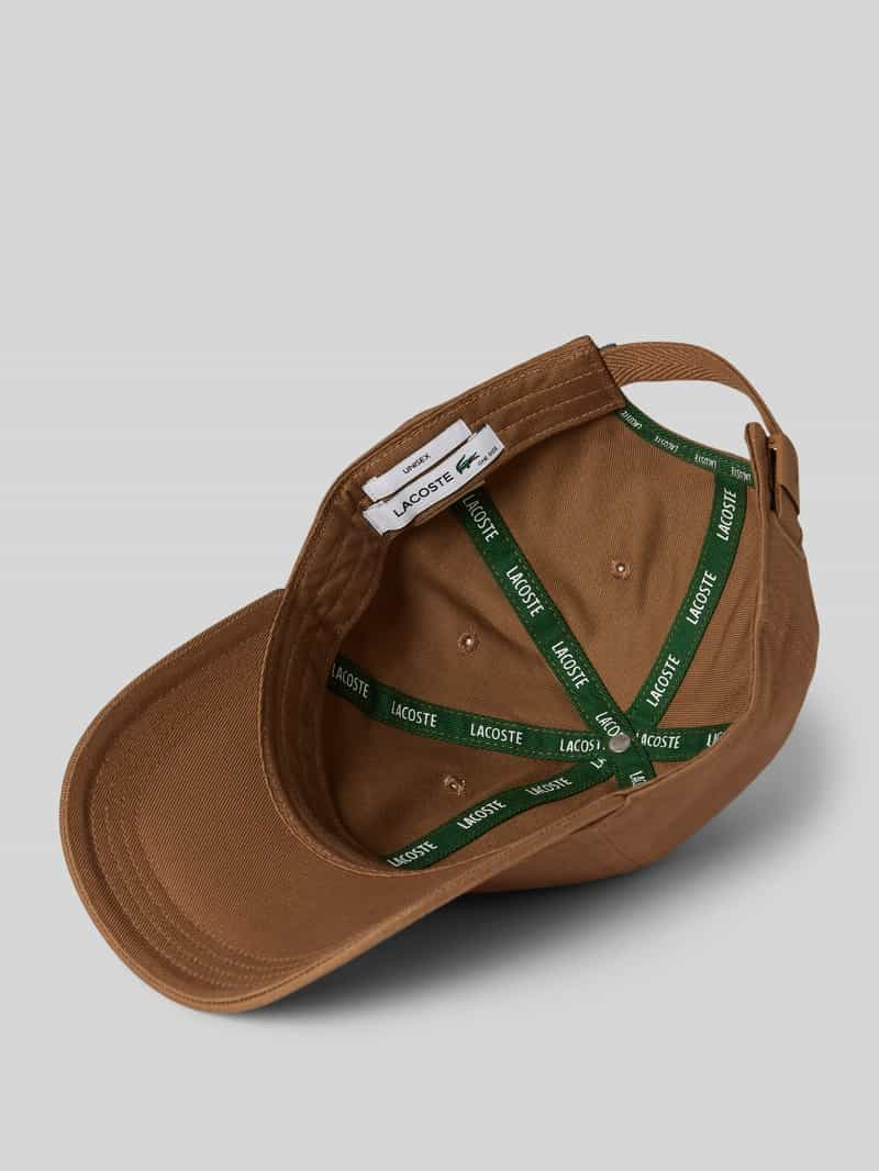 Lacoste Baseballpet met logopatch in effen design