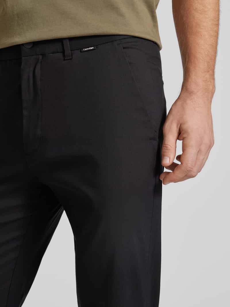 CK Calvin Klein Tapered fit broek met labeldetail model 'TECH'