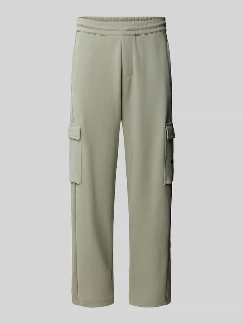 EA7 Emporio Armani Sweatpants met cargozakken