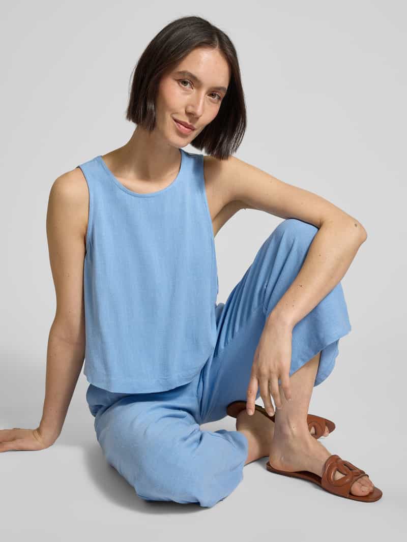 Jake*s Casual Korte top met ronde hals