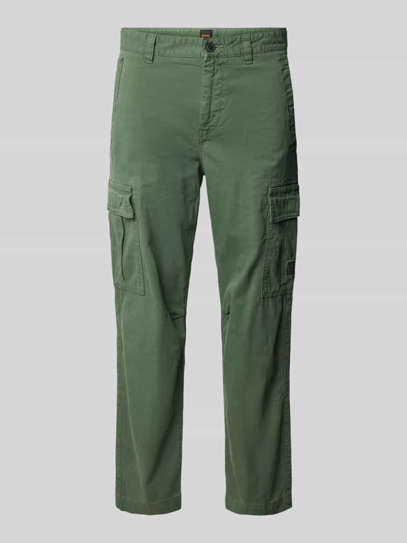Boss Orange Cargobroek met labelpatch model 'Sisla'