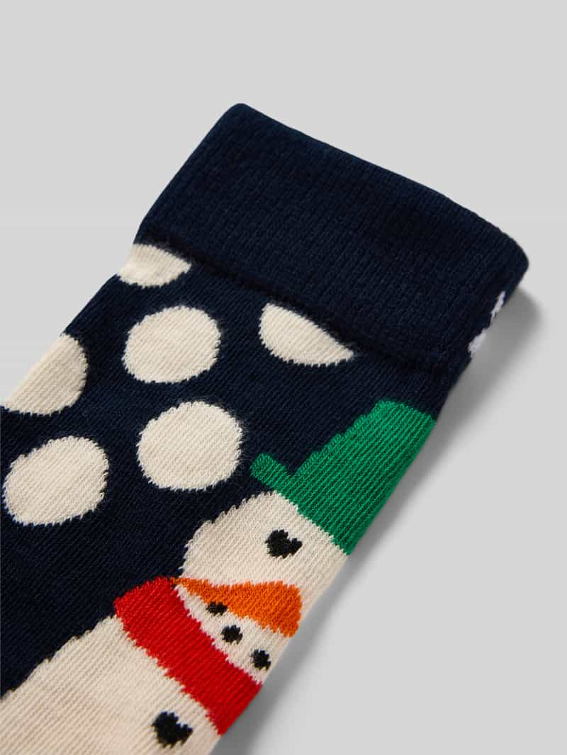 Happy Socks Regular fit sokken met logostitching model 'Jumbo'