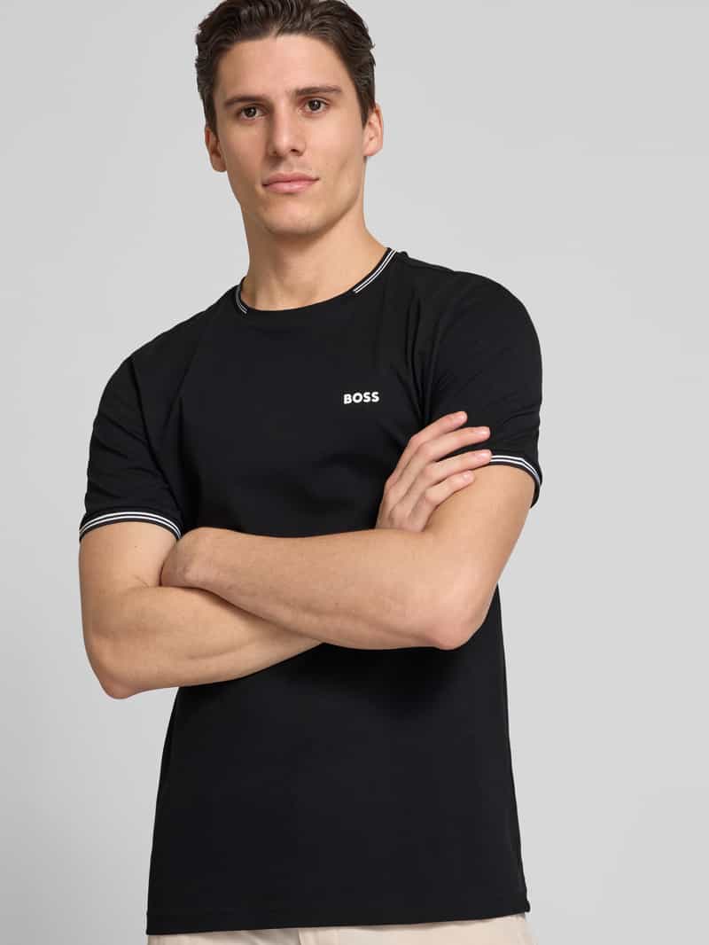 BOSS Green T-shirt met labelprint model 'Taul'
